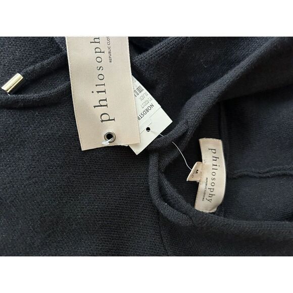 Philosophy For The Republic Puff Sleeve Hoodie Sweater Dress Sz Medium NWT! - Picture 7 of 8